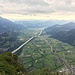 Aussicht vom Gonzen Richtung Chur