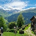 Hängelahütte. Aufkommende Wolken von Süden am Valserhorn