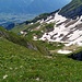 .. und Blick zum Weg, wo sich einige abmühen.