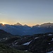 Sonnenaufgang, Blick Richtung Julier Pass