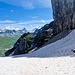 Das Schneefeld ist momentan kein Problem zu begehen