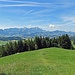 die Aussicht vom Gasthaus zum Alpstein