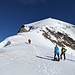 Parte terminale della cresta e paretina dell'Alphubel.