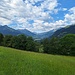 erst Sicht gegen das Morgenberghorn