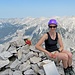 Kurz darauf oben auf der Westlichen Praxmarerkarspitze - mit Steinhaufen und Gipfelbuch.