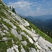 Der Aufstieg zum Großen Schoberstein über die Südflanke...