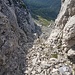 Rückblick durch die Rinne