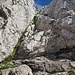 Die obersten ca. 5 Meter sind etwas steiler, lassen sich aber links...