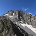 Auf dem Grat angekommen der Blick zur Plattenflue, wohl einer der schwierigsten 3000er im Kanton Graubünden. 