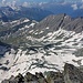 Blick nach Süden ins Aufstiegskar. Die Dolomiten sind heute leider nicht zu sehen.