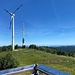 Blick nach Norden, mit einer Windturbine und dem SWR-Sendeturm.<br /><br />