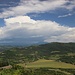auf dem Kirchturm von Motovun bereits nach dem Gewitter