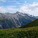 Aufstieg in Richtung Piz Darlux<br />Blick nach Norden