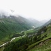 Aufstieg von Palüd Marscha zur Fuorcla Crap Alv<br />Blick ins Val Bever