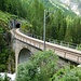 Abstieg von Preda nach Bergün<br />Unser Abstieg erfolgte auf dem Bahnerlebnisweg, der interessante Einblicke in die Geschichte Rätischen Bahn in der Region Albula bietet. 