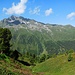 Aufstieg von Sertig Dörfli zur Tällifurgga<br />Blick nach Westen