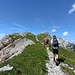Auf dem Bergrücken wandern wir spektakulär weiter Richtung Seekofelhütte.