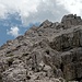 Letzter Anstieg zum Campanile Dimai. Es liegt viel loses Geröll. Eher unangenehm zu begehen.