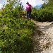 steiler Abstieg vom Kernbergplateau