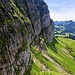 Zurück an der gut gesicherte Passage