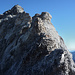 Noch zuversichtlich auf dem unteren Obers Tatelishore SSE-Grat: ich kam aber nur bis zum Turm (rechts unter dem Gipfel) nach dem (gut sichtbaren) Fixseil...