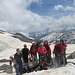 Il gruppo alla base del Piz Valdraus
