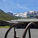 Der Blick auf den Piz Grialetsch vom Restaurant Dürrboden