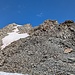 Zuerst stieg ich auf Geröll und über eine Blockhalde zum Gipfel des Piz da las Sterlas (T3).