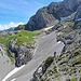 Am Ansatz des NW-Grates, nach der Querung vom wbw-Weg