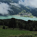 el "Reschensee" con su torre de la iglesia hundida