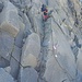 L'attacco della ferrata del Passo Brizio.