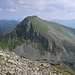 Abstiegsblick auf den von dieser Seite steil abfallenden Kleinen Rosennock.