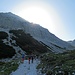 Sonnenaufgang hinter der Stempeljochspitze - da geht's hoch