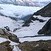 Blick hinab von der Fuorcla Prievlusa auf die bisherige Aufstiegsroute. Es sind bereits einige Höhenmeter gemacht, bis das eigentliche Unternehmen beginnen kann. 