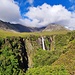 Wasserfall über Glenbrittle in der Abendsonne