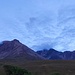 Am Vorabend sind die Cuilin-Gipfel erstaunlicherweise plötzlich wolkenfrei