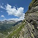 Auf 2500 m wird es dann aber nochmals richtig steil (Blick nach NW)
