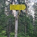 Wegweiser im Wald für Otto Normalverbraucher