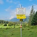 Warnschild 2 plus Wanderroute