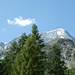Blick von Arolla zurück zur Pigne d'Arolla