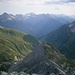 Blick zu Biberkopf, Mädelegabel, Hohem Licht  und Krottenkopf