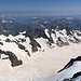 Blick auf den Glacier Blanc, dank Saharastaub nicht ganz so blanc...