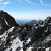 Kurze Rastmöglichkeit auf dem Pic Lory