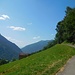 sul percorso in salita, sempre asfaltato