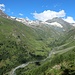 Blick ins Vallée d'Avérole aus dem Lärchenwald