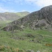 Das Hochtal Cwm Llan. Im Hintergrund ist bereits der Gipfel des Snowdon zu sehen.