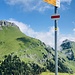 neu befindet sich auf dem Cheibehore ein Wegweiser