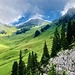 Ausblick vom Chrindi - wie wenn das Solhore einen Heiligenschein hätte