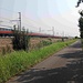 Pista ciclabile lungo l’Alta Velocità MI-TO, che seguirò fino ad Arluno.