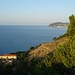 ...und nach einigen Höhenmeter sieht man unten bereits Stella del Mare an der Bucht von Cervo liegen